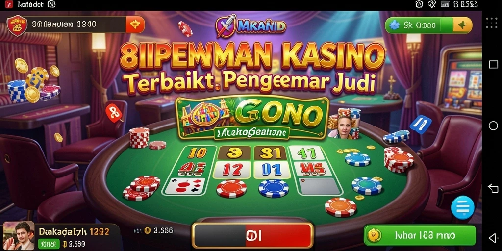 Tampilan gameplay Kasino yang menarik dan interaktif di 8II.