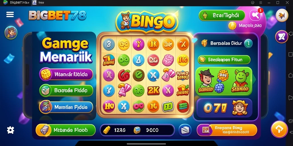 Screenshot menampilkan gameplay seru Bingo di BIGBET78.