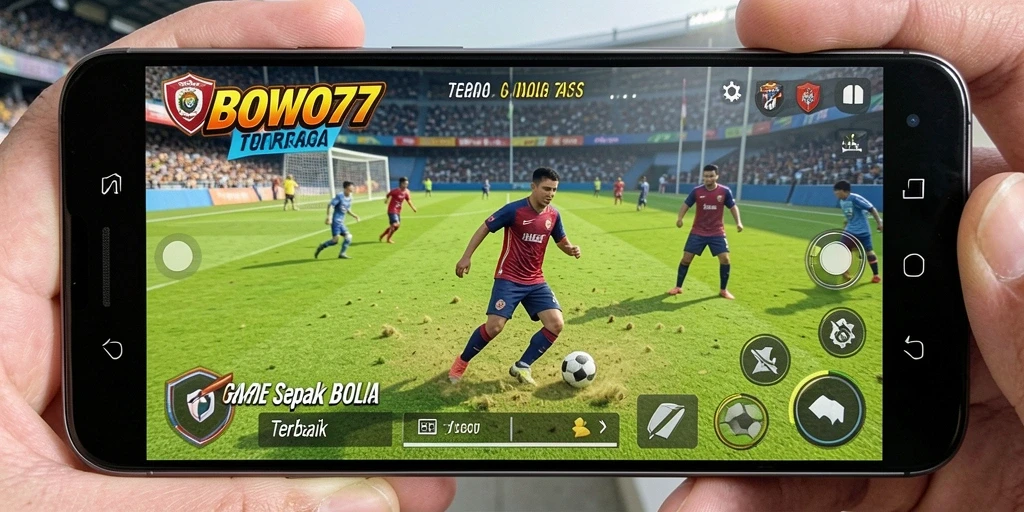 Tampilan gameplay BOWO77 yang memukau dalam aksi pertandingan sepak bola.