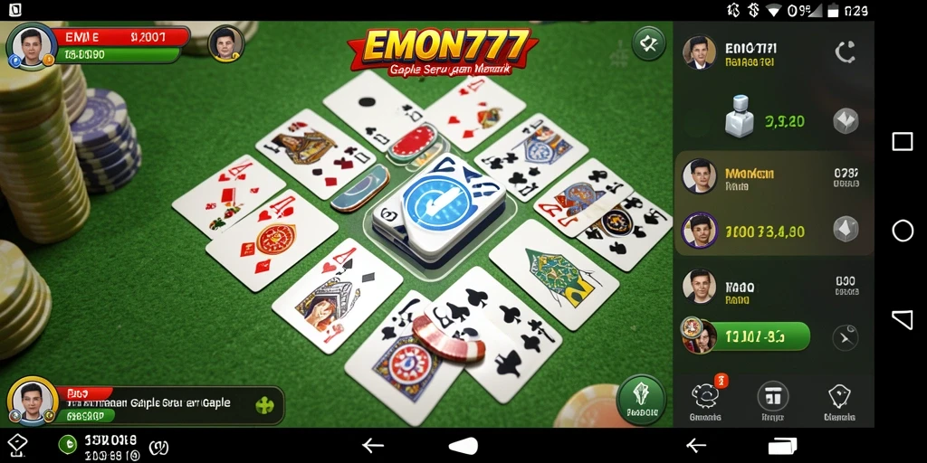 Gameplay menarik EMON777 dengan teman-teman di Gaple.