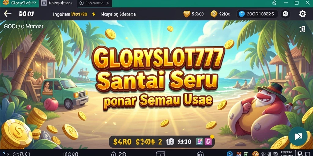 Screenshot dari gameplay GLORYSLOT777 yang penuh warna dan seru.