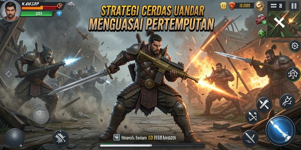 Gameplay KAKRP menampilkan strategi pertempuran yang mendebarkan.