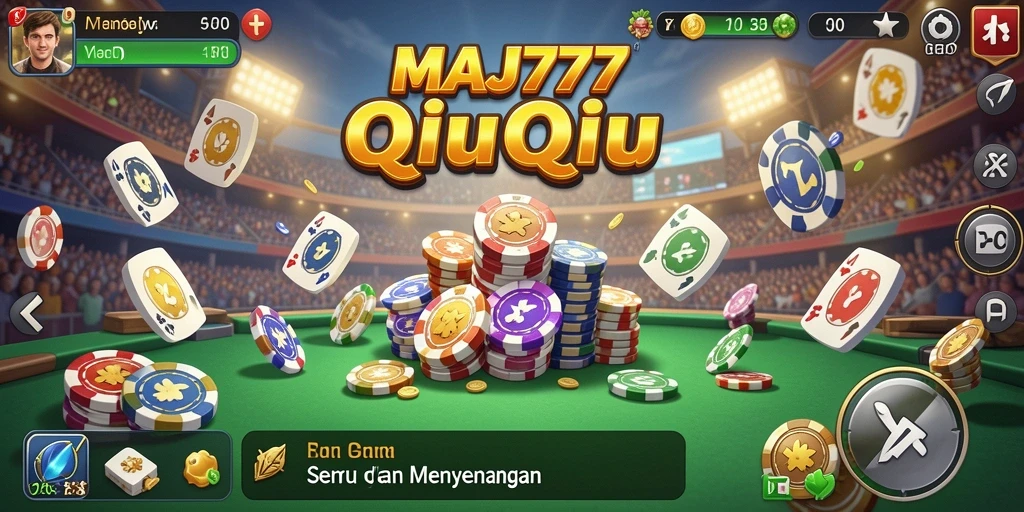 Tampilan gameplay <strong>MAJ777</strong> yang menakjubkan dalam permainan QiuQiu.
