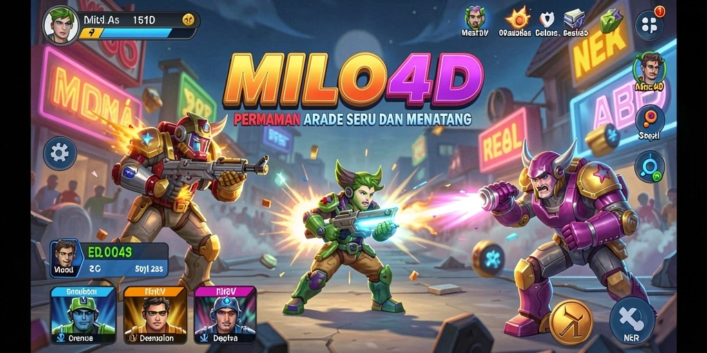 Tampilan menarik dari gameplay arcade yang seru.