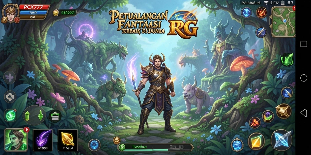 Menampilkan gameplay RPG PCX777 yang penuh aksi dan petualangan.
