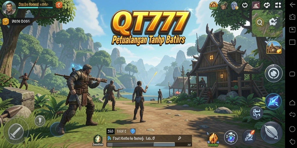 Screenshot utama QT777 menampilkan gameplay mendebarkan di dunia terbuka.