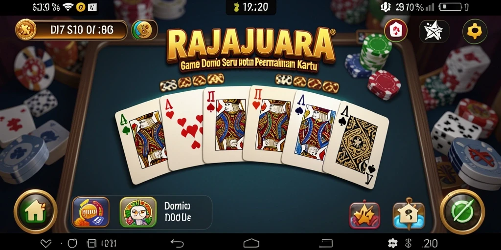 Tampilan seru gameplay Domino di RAJAJUARA.