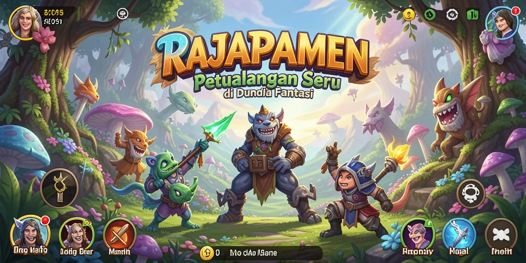 Tampilan gameplay seru dalam RAJAPAMEN dengan aksi yang menegangkan.