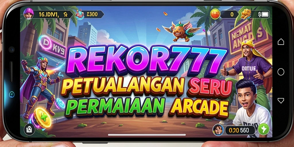 Tangkapan layar gameplay REKOR777 menampilkan aksi seru permainan arcade.