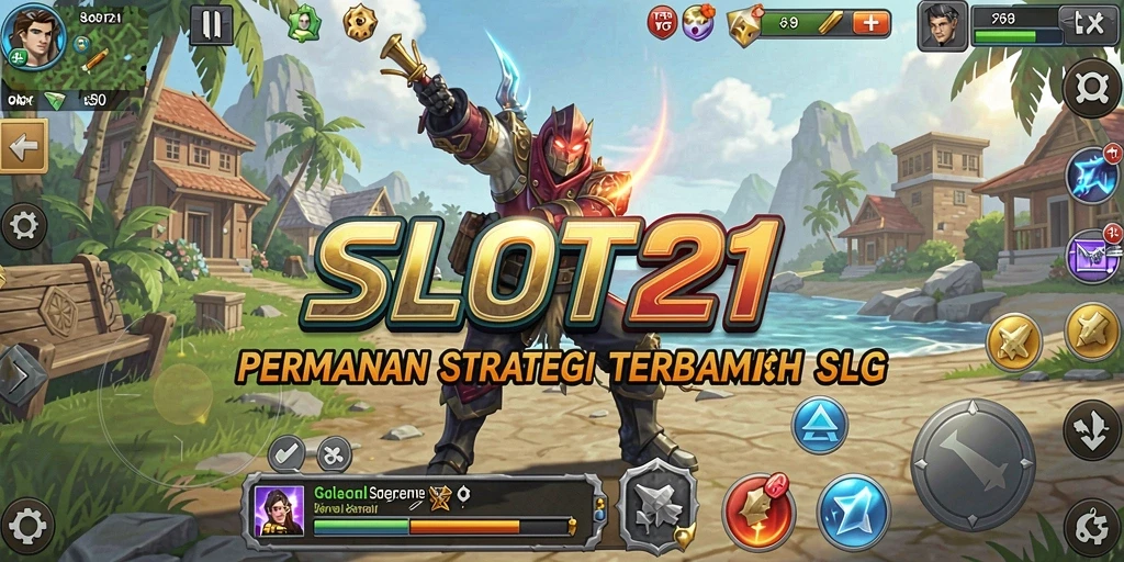Tampilan gameplay SLOT21 yang menegangkan dan strategis.