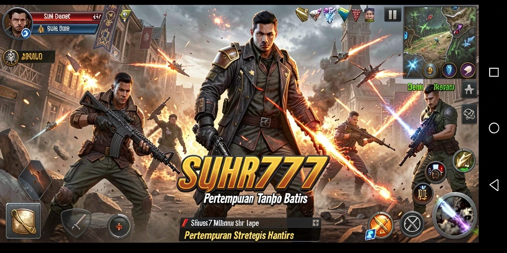 Tampilan gameplay seru dari SUHU777 di arena MOBA.