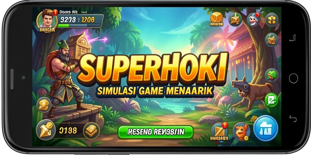 Screenshot utama <strong>SUPERHOKI</strong> menampilkan gameplay menarik dan interaksi sosial.