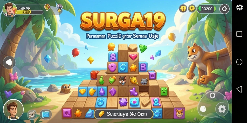 Tampilan gameplay SURGA19 yang menantang dan menarik.