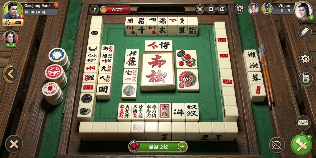 Screenshot gameplay VIO77 menampilkan aksi seru Mahjong.
