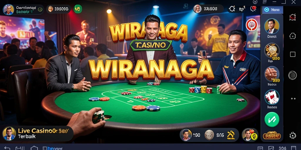 Tampilan gameplay seru dan interaktif di WIRANAGA Live Casino.