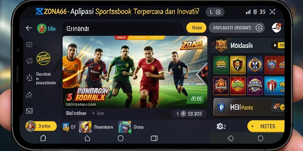 Tampilan antarmuka ZONA66 yang menarik dan mudah digunakan.