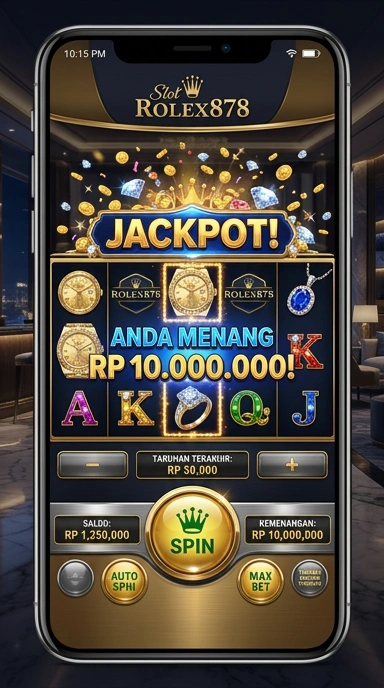 Tampilan antarmuka pengguna aplikasi rolex878 yang menarik.